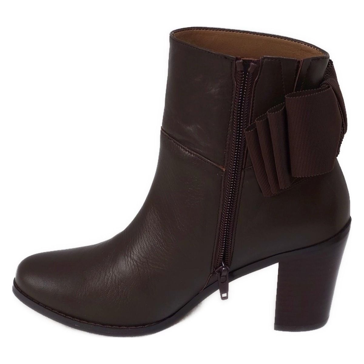 TOCCA(トッカ) ショートブーツ 38 レディース - ダークブラウン リボン