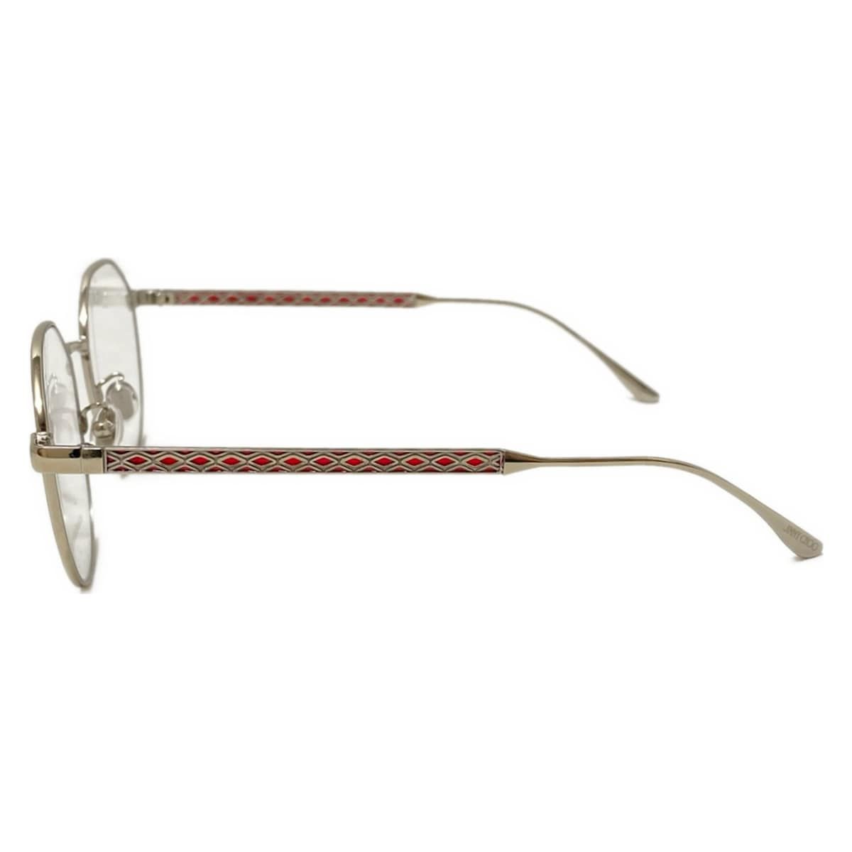 JIMMY CHOO(ジミーチュウ) メガネ - JC223/F クリア×シルバー×ボルドー