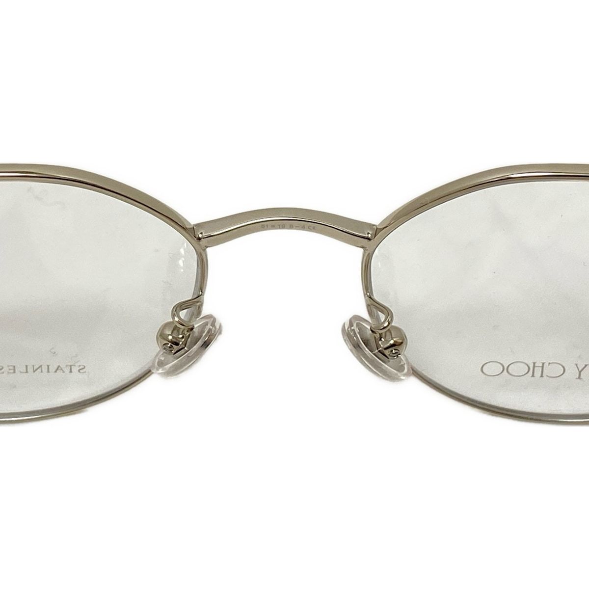 JIMMY CHOO(ジミーチュウ) メガネ - JC223/F クリア×シルバー×ボルドー