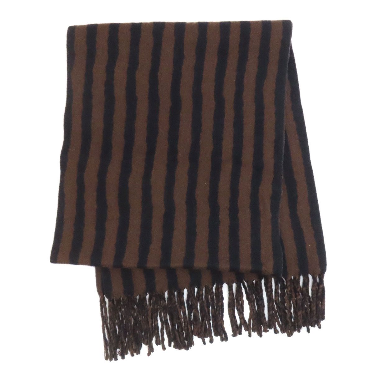 LOUIS VUITTON ルイヴィトン ストライプ マフラー カシミヤ ウール