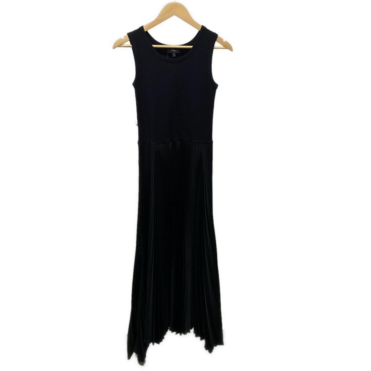 セオリー　theory ワンピース　黒 Theory｜サテンプリーツワンピース