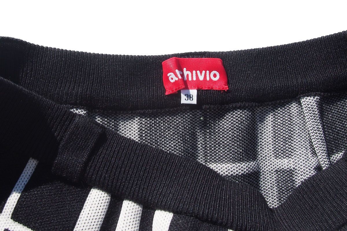 新品｜未使用｜アルチビオ｜archivio｜ランダムチェック柄ニット