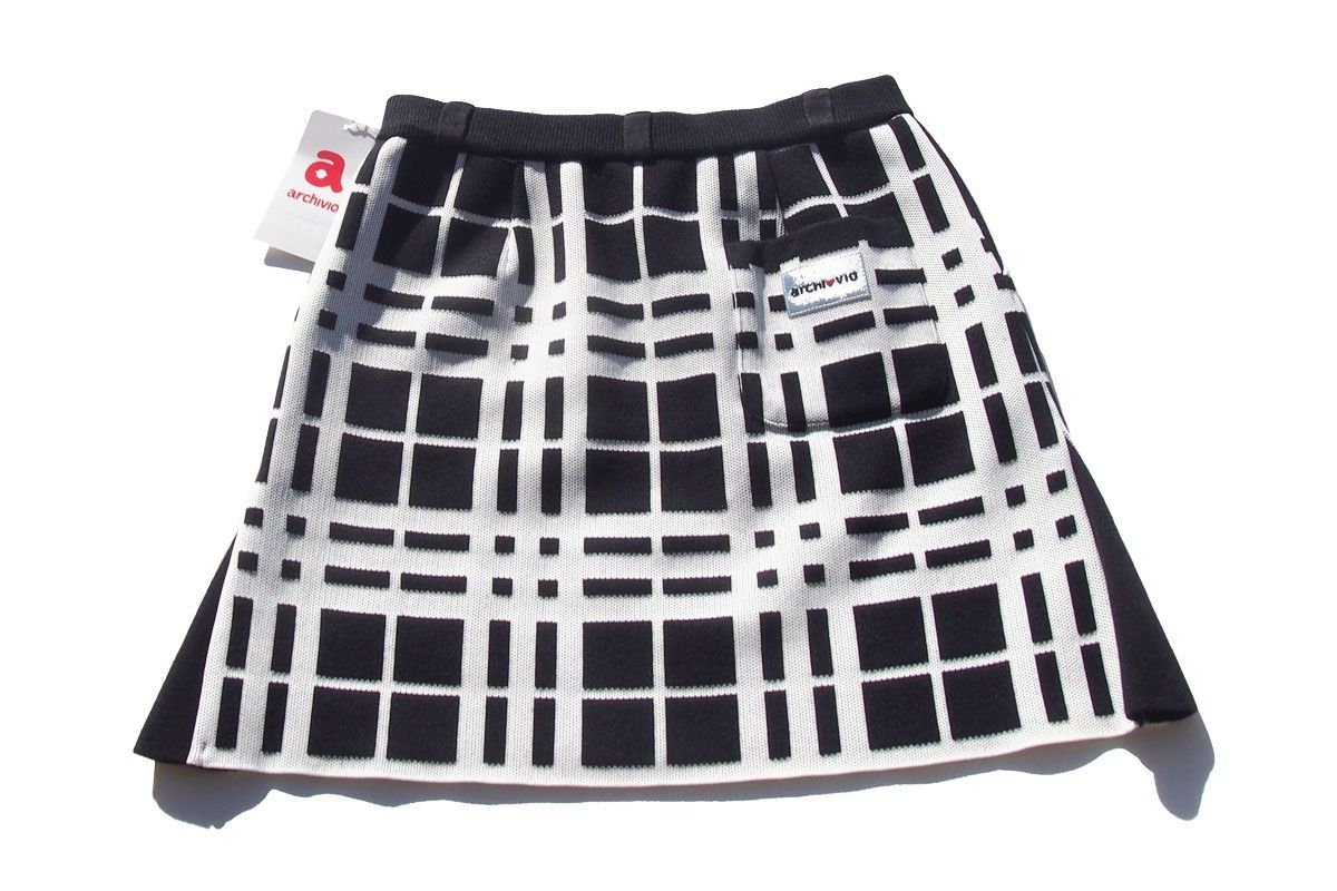 新品｜未使用｜アルチビオ｜archivio｜ランダムチェック柄ニット