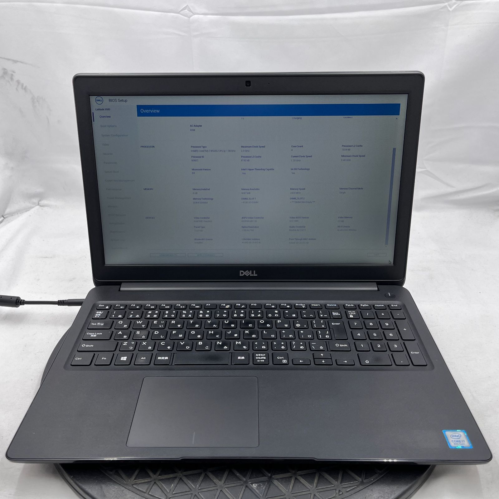 ☆パームレスト割れ/ジャンク☆Dell Latitude 3500 [Core i7 8565U 8GB