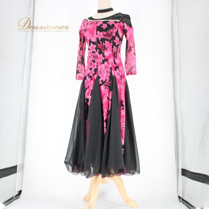 社交ダンス 衣装 スタンダード ドレス ワンピース パーティドレス