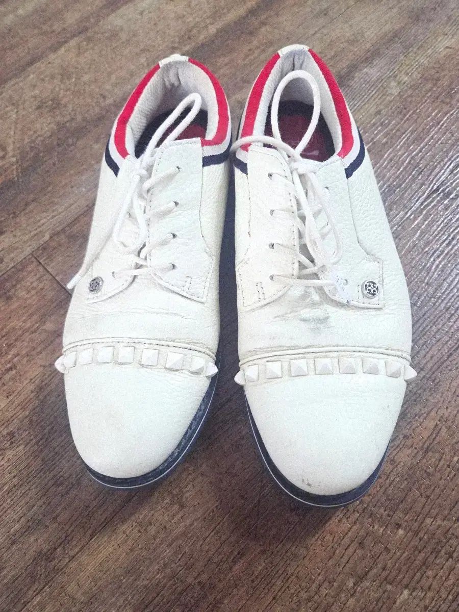 G FORE(ジーフォア) 白 スタッズ装飾 ゴルフシューズ レディース 23.5