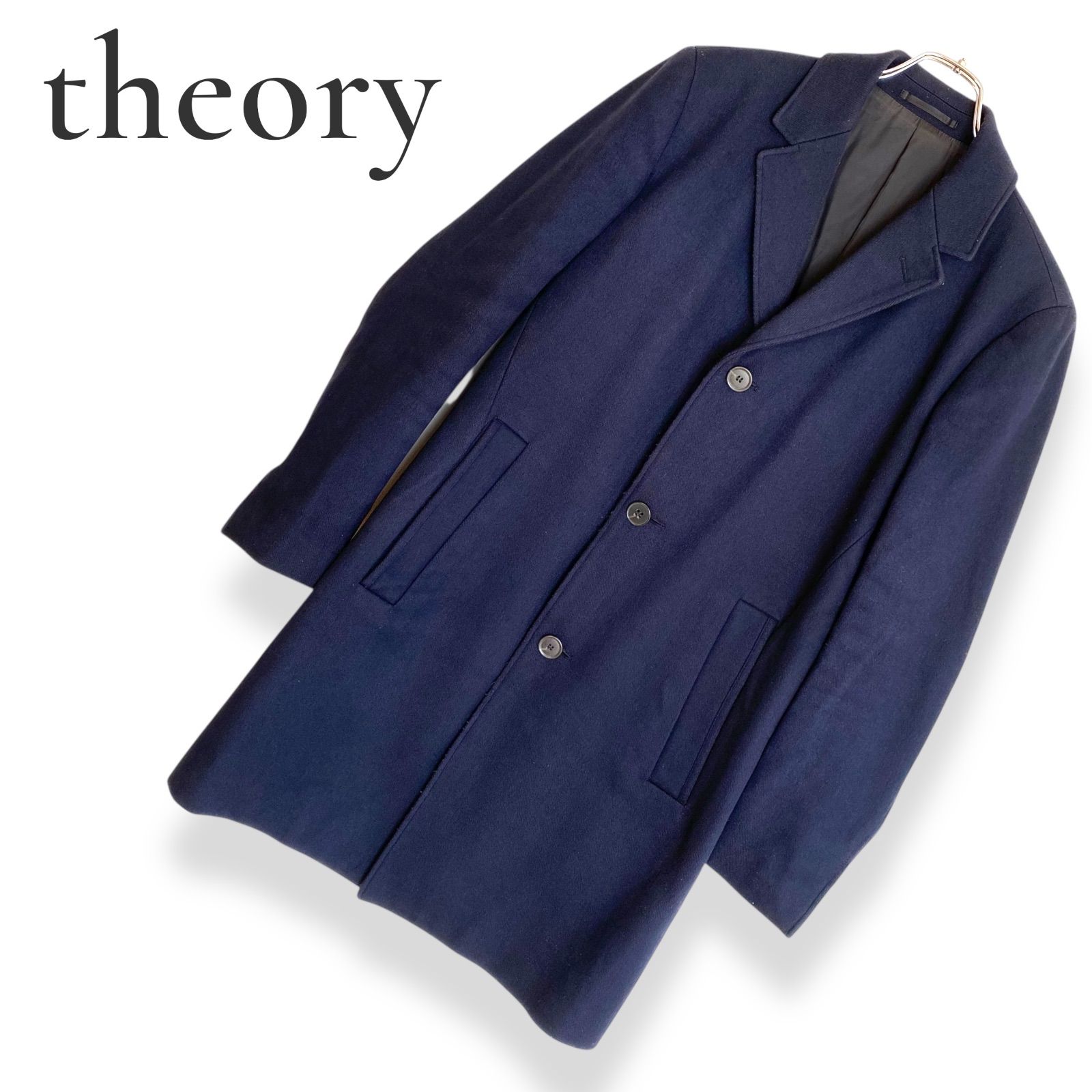 theory セオリー ネイビー メンズ アウター ジャケット チェスター