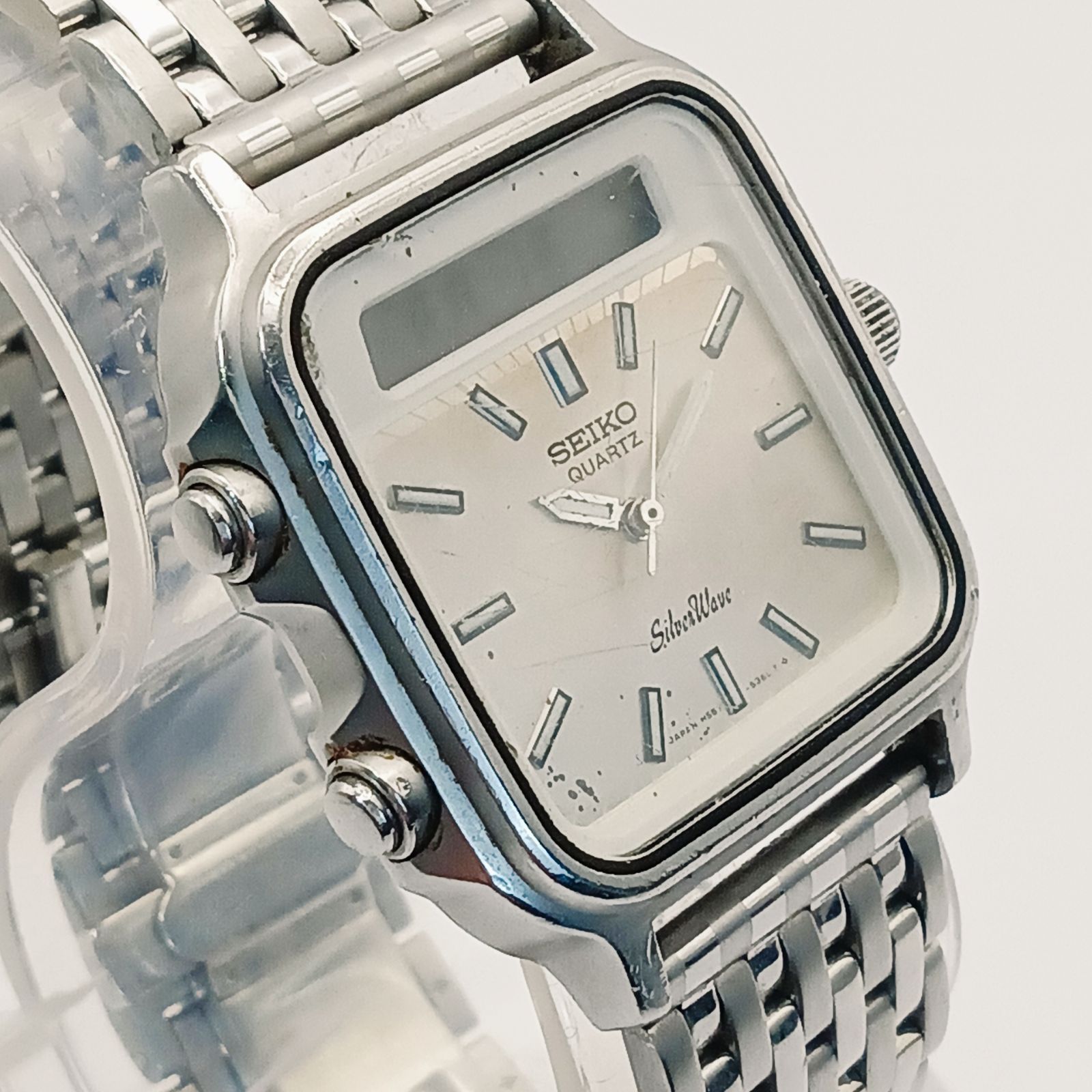 稼働確認済‼️SEIKO SilverWave アナデジ クォーツ 腕時計 セイコー 