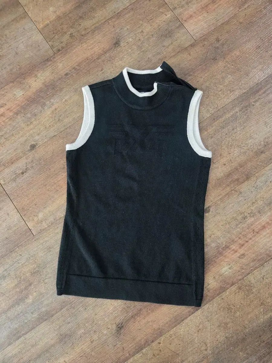 pxg ゴルフ レディース ブラック ノースリーブ ニット ベスト 85