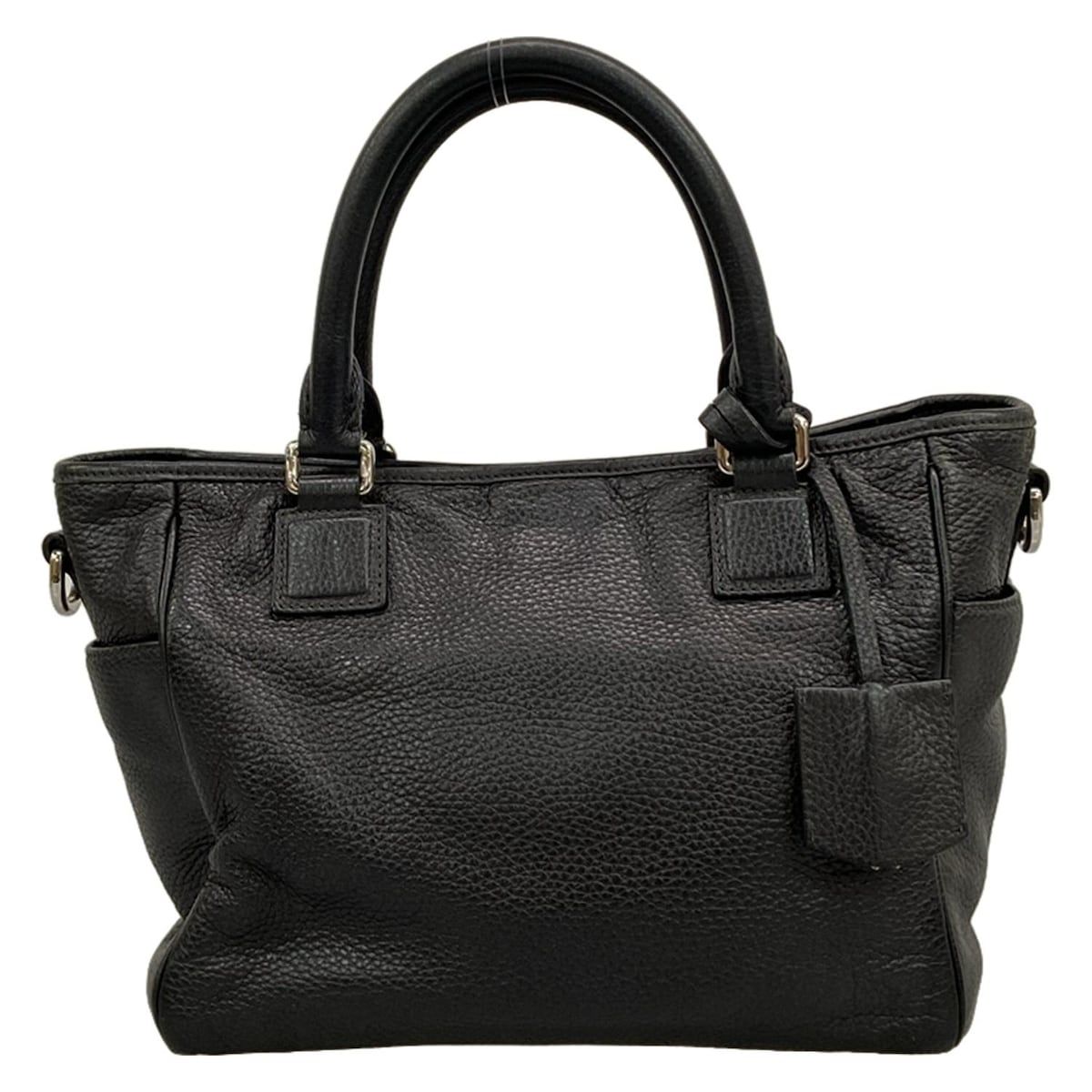 LOEWE(ロエベ) トートバッグ - 黒 アナグラム レザー - メルカリ