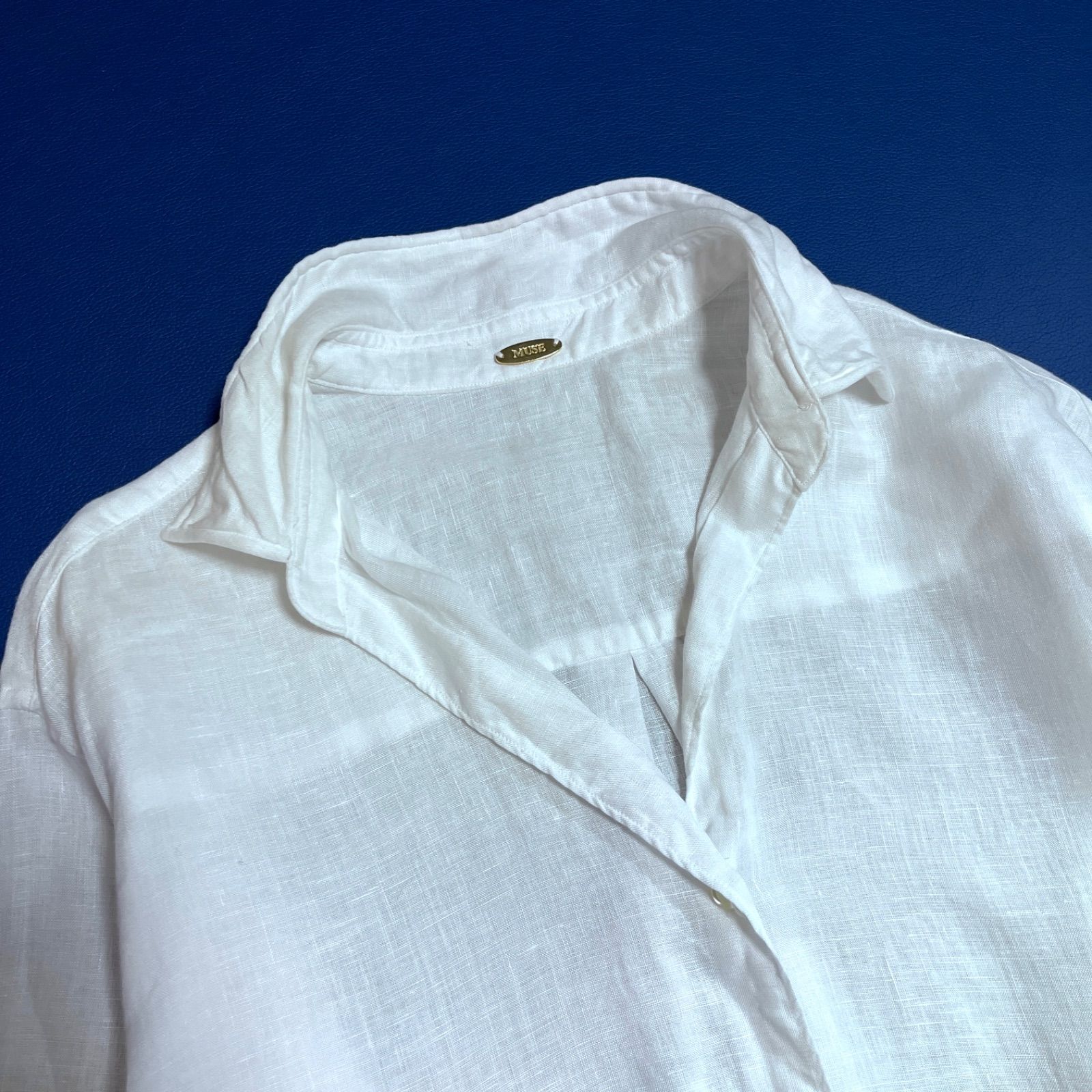 cY09 MUSE de Deuxieme Classe 2023SS リネン100% シャツ LINEN WASH