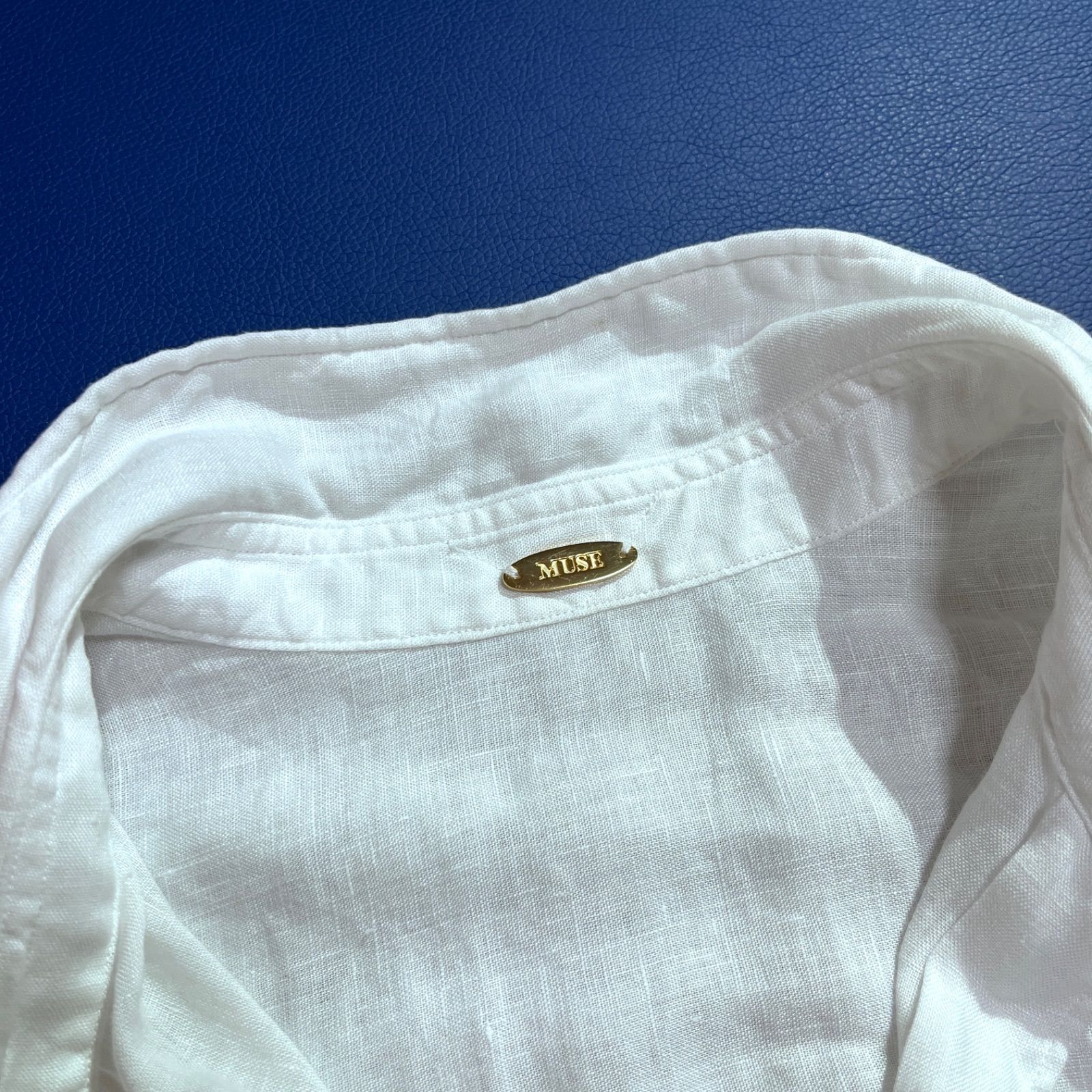 cY09 MUSE de Deuxieme Classe 2023SS リネン100% シャツ LINEN WASH
