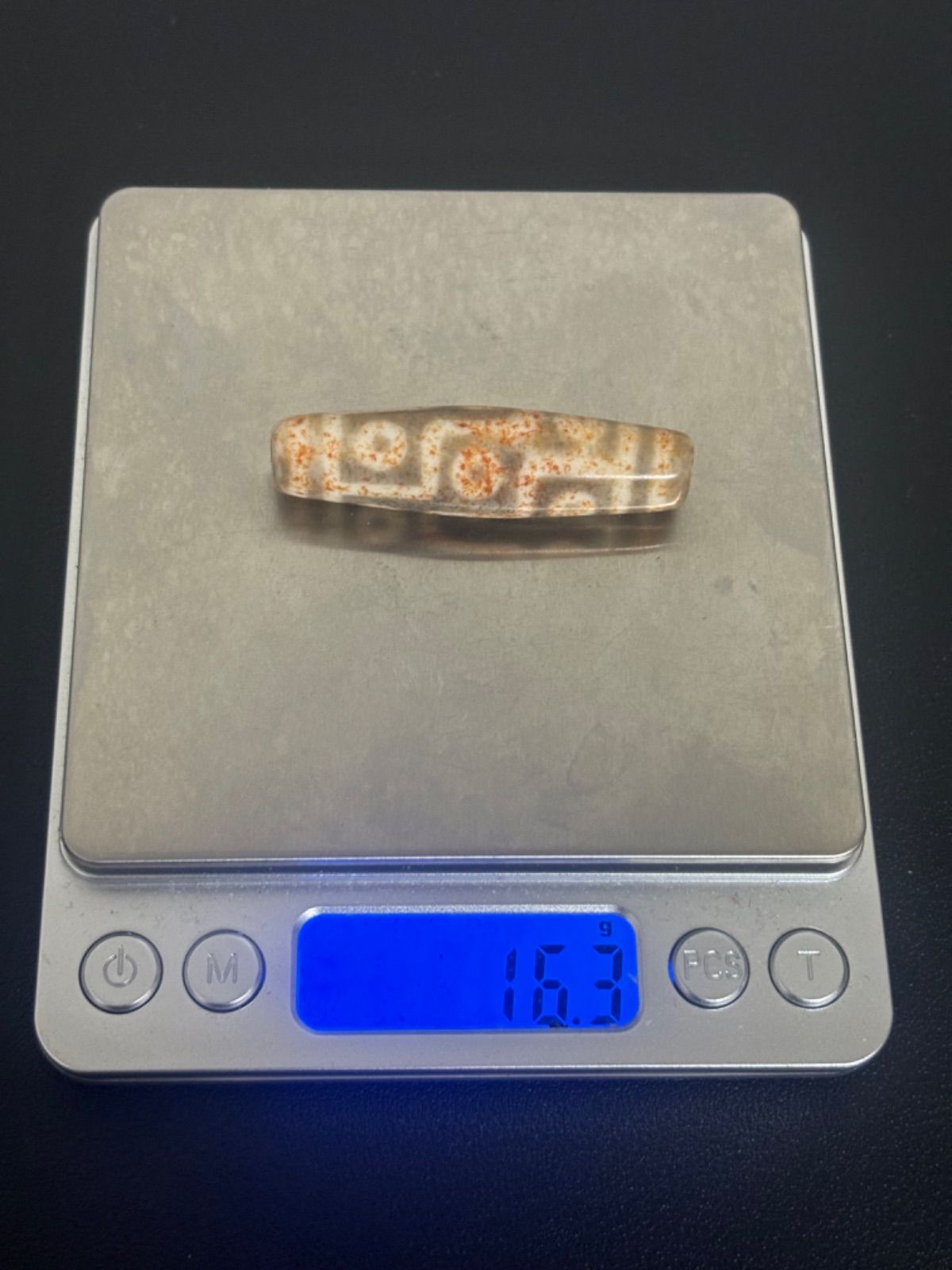 西蔵老礦古代伝承 朱砂 九眼天珠 - メルカリ