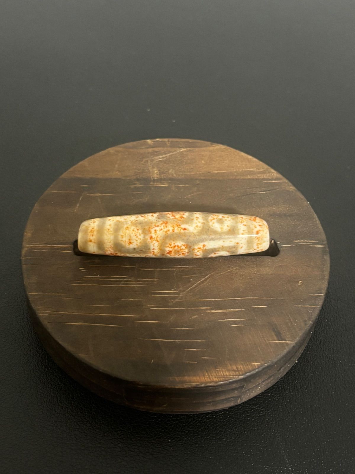 西蔵老礦古代伝承 朱砂 九眼天珠 - メルカリ