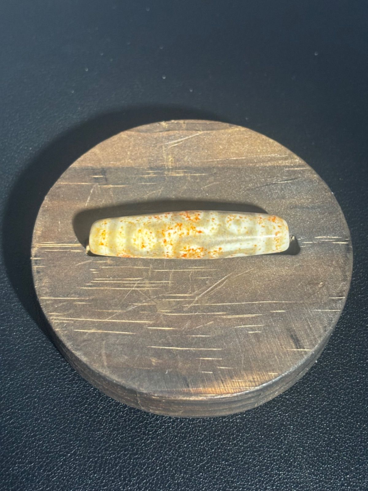 西蔵老礦古代伝承 朱砂 九眼天珠 - メルカリ