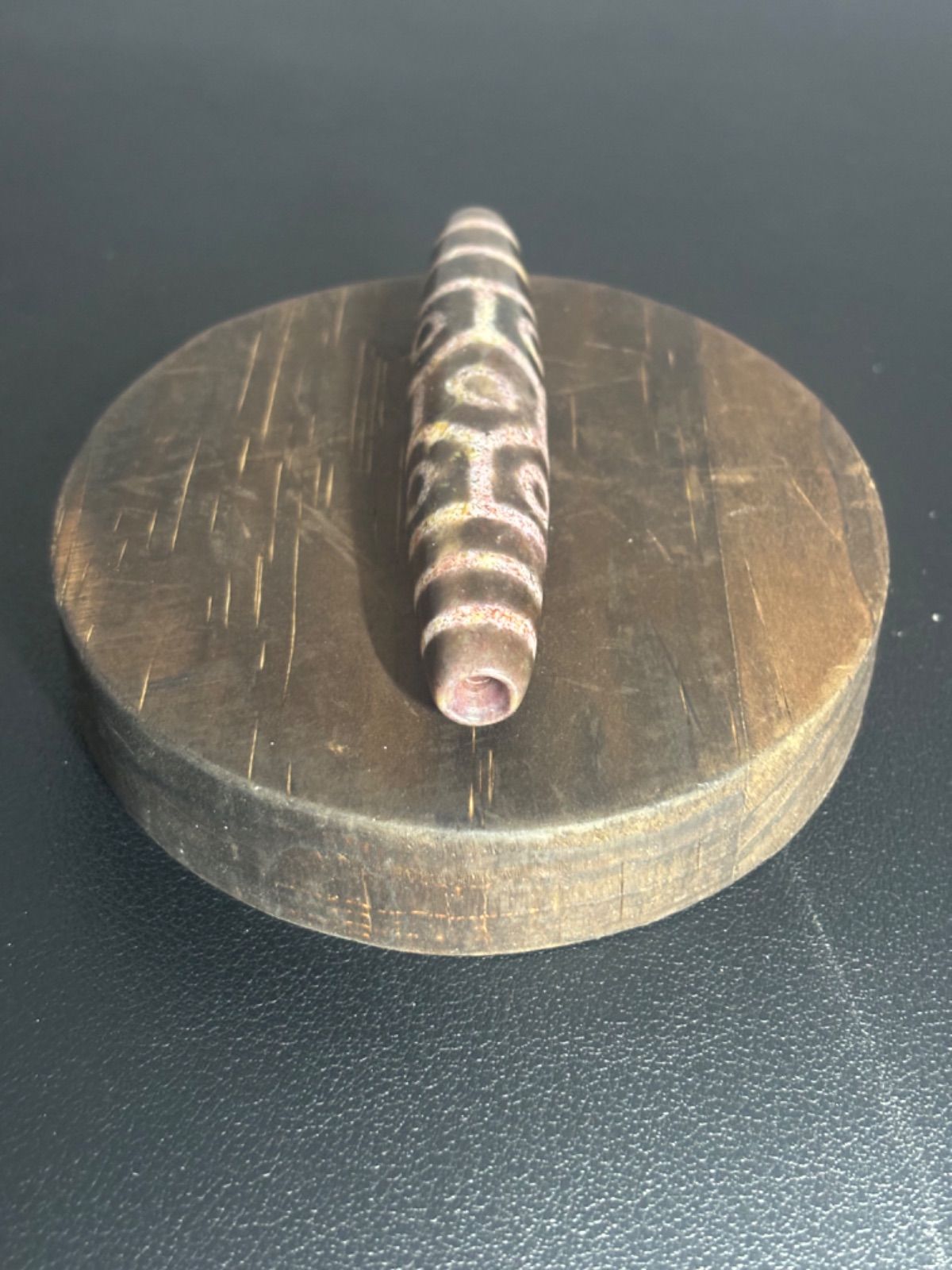 秘蔵天珠‼️西蔵老礦古代伝承吉祥米粒型亀甲寿長寿山形天珠 超希少特選秘蔵天珠‼️秘蔵西蔵老礦吉祥米粒型手工伝承