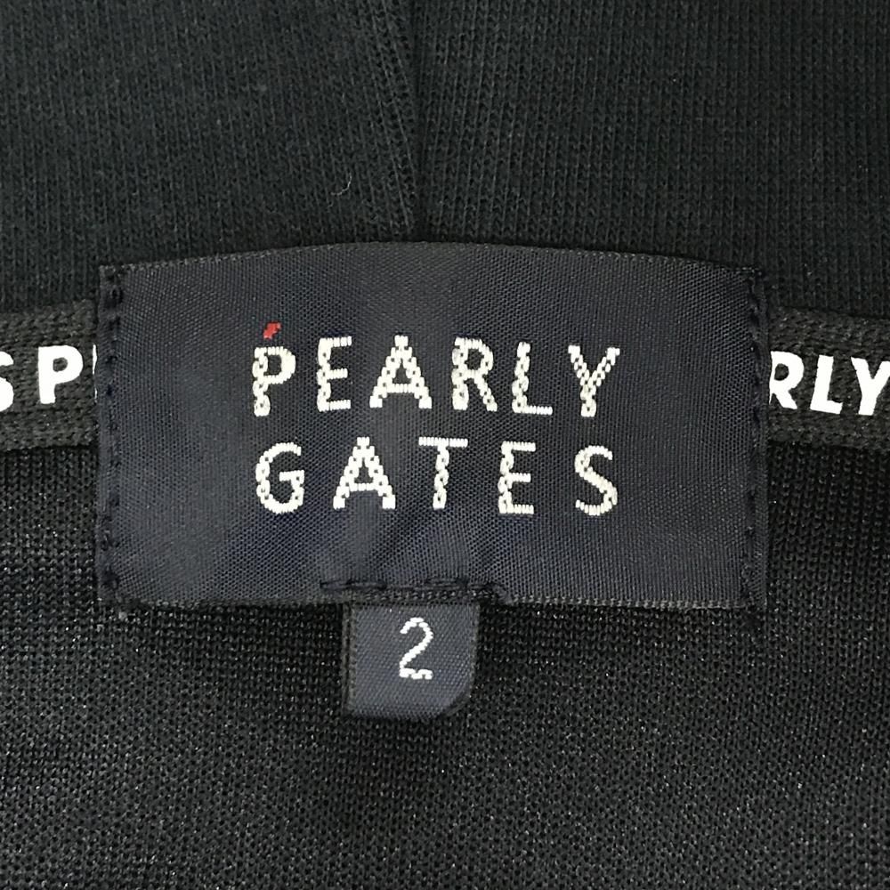 パーリーゲイツ ジップパーカー ネイビー 背面立体ロゴ ブルゾン