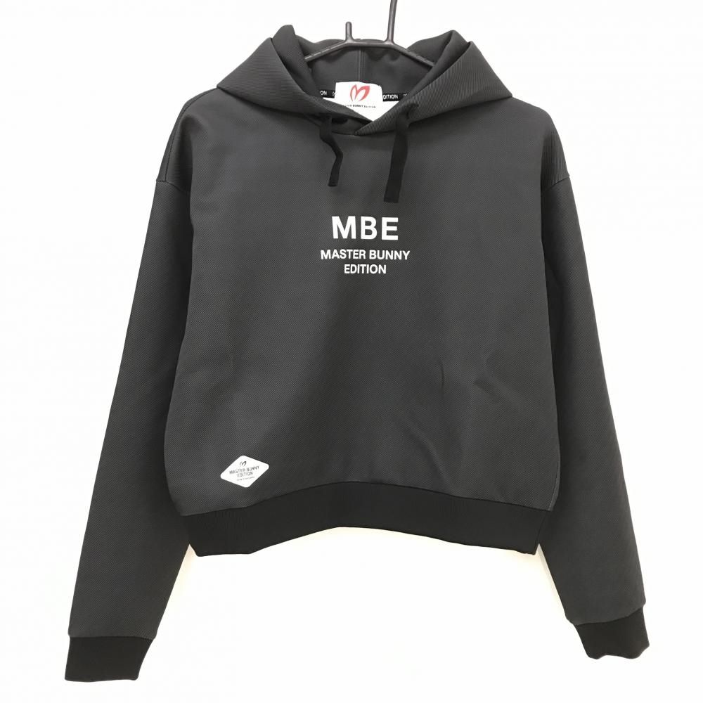 超美品】マスターバニー パーカー 黒 フロントロゴ トレーナー