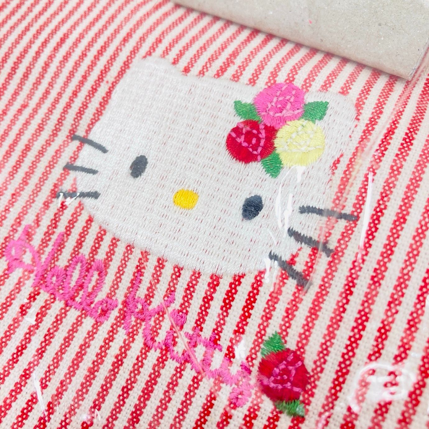 未使用 ハローキティ トートバッグ 刺繍 1998年 当時物 平成レトロ