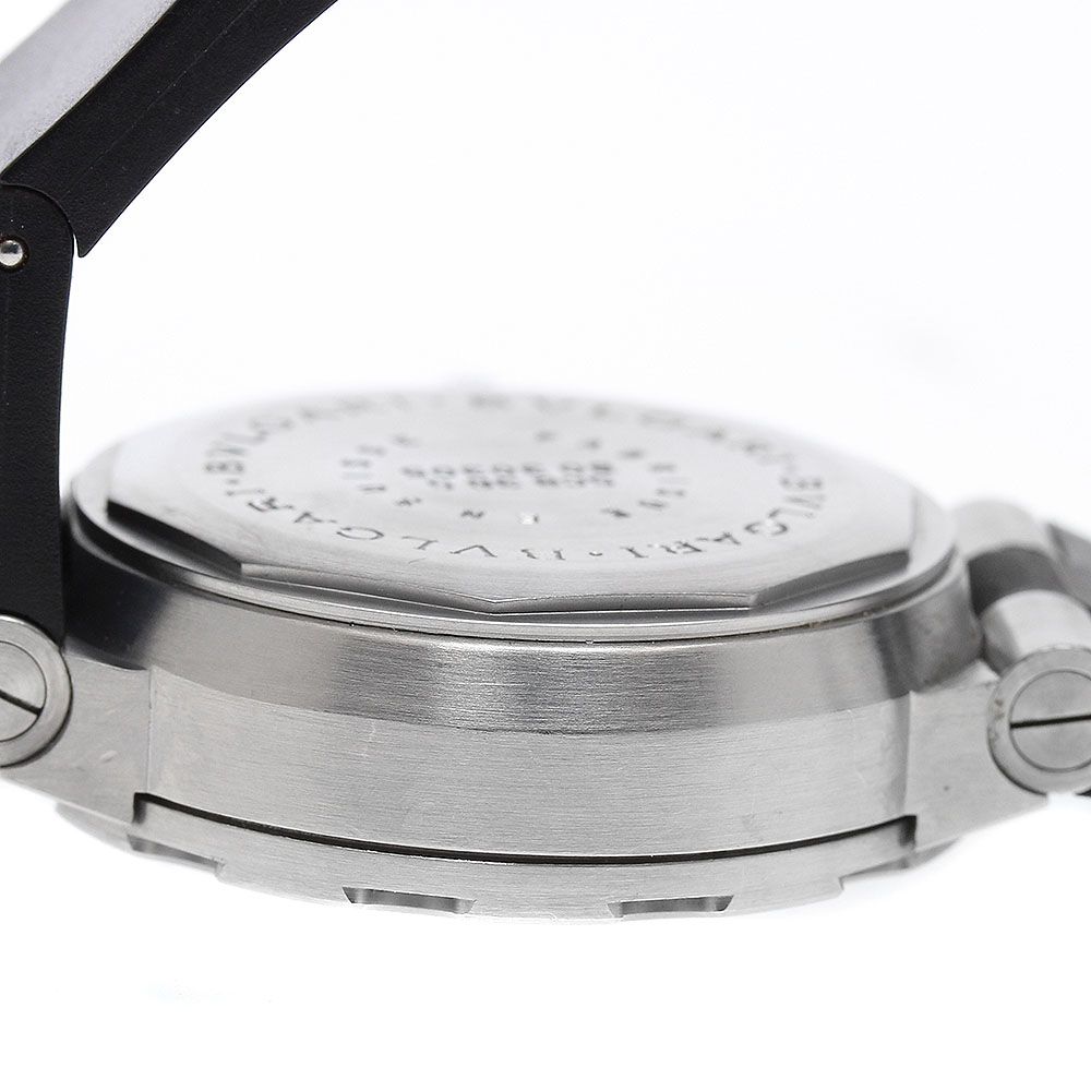  ブルガリ BVLGARI SCB38S ディアゴノ スクーバ クロノグラフ 自動巻き メンズ 箱 保証書付き_936382 半袖シャツ 自動巻き時計 腕時計(アナログ)