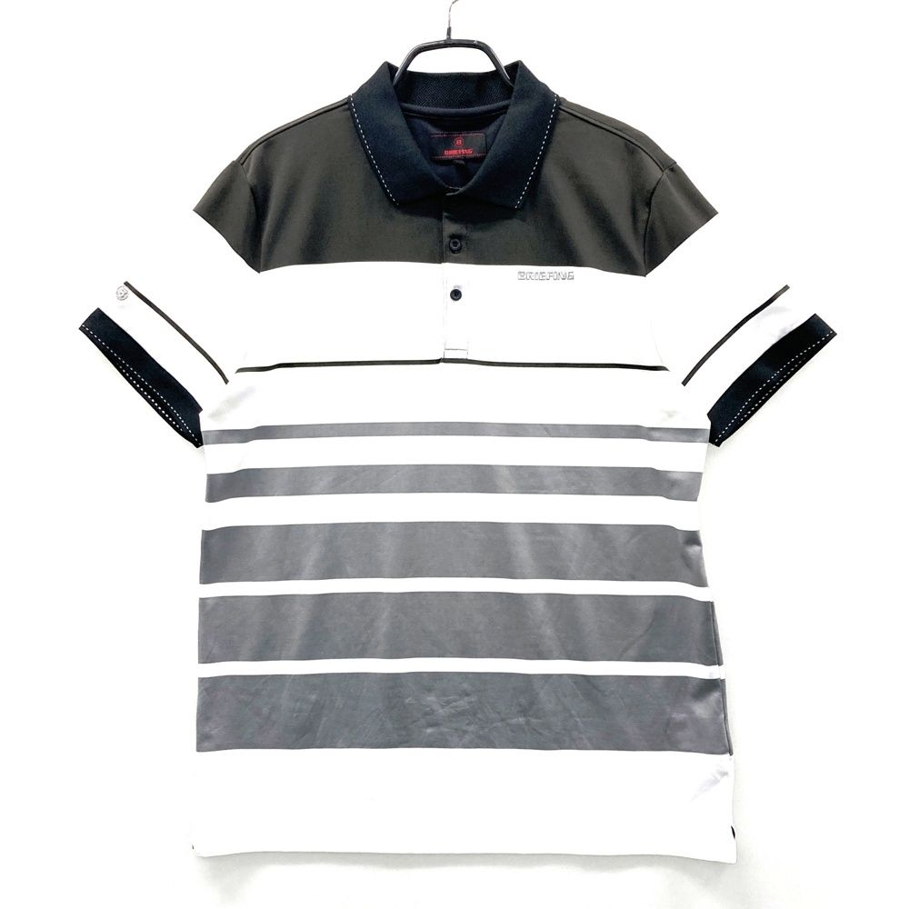 サイズ：XL BRIEFING GOLF ブリーフィング 半袖ポロシャツ ホワイト系