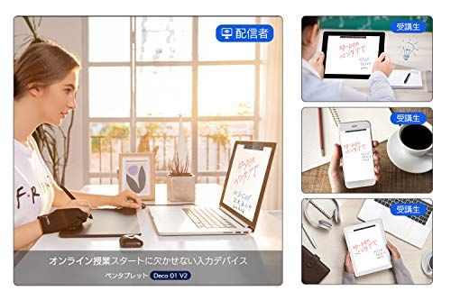  XPPen ペンタブレット Decoシリーズ 板タブ スマホ対応 絵描き ペイントソフト付き イラストコンテスト記念版 Deco 01 V 2 Androidpo bad 4 c 00 a その他 キッチン 食器