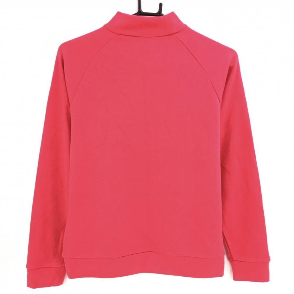 美品】アルチビオ ハイネックセーター レッド×白 ビッグロゴ 飾り