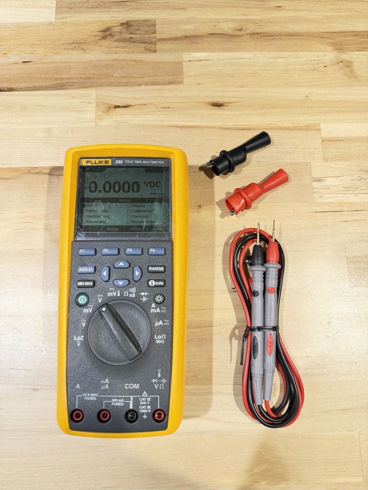 FLUKE 289 TRUE RMS LOGGING DIGITAL W LEADS CLIPS 6