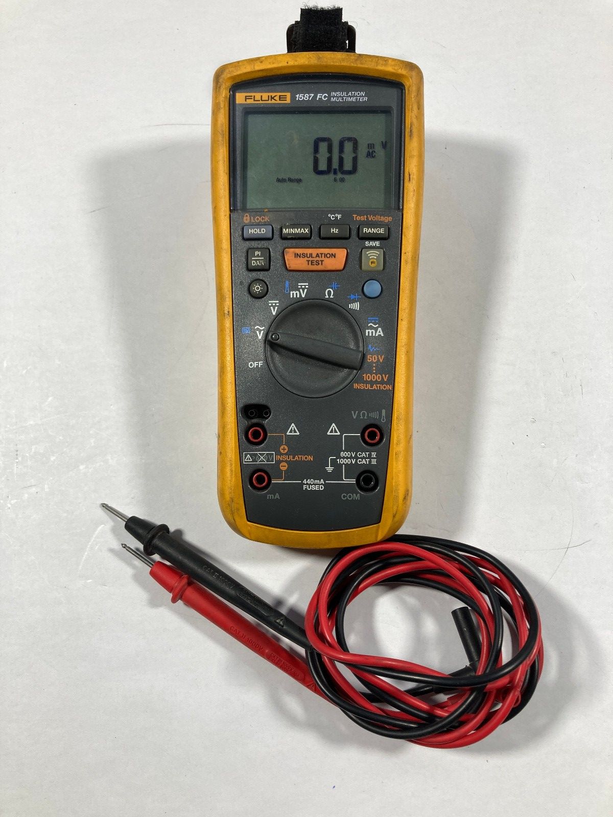 Fluke 1587 Digital FC Insulation ing Multimeter Probes ed Dirty