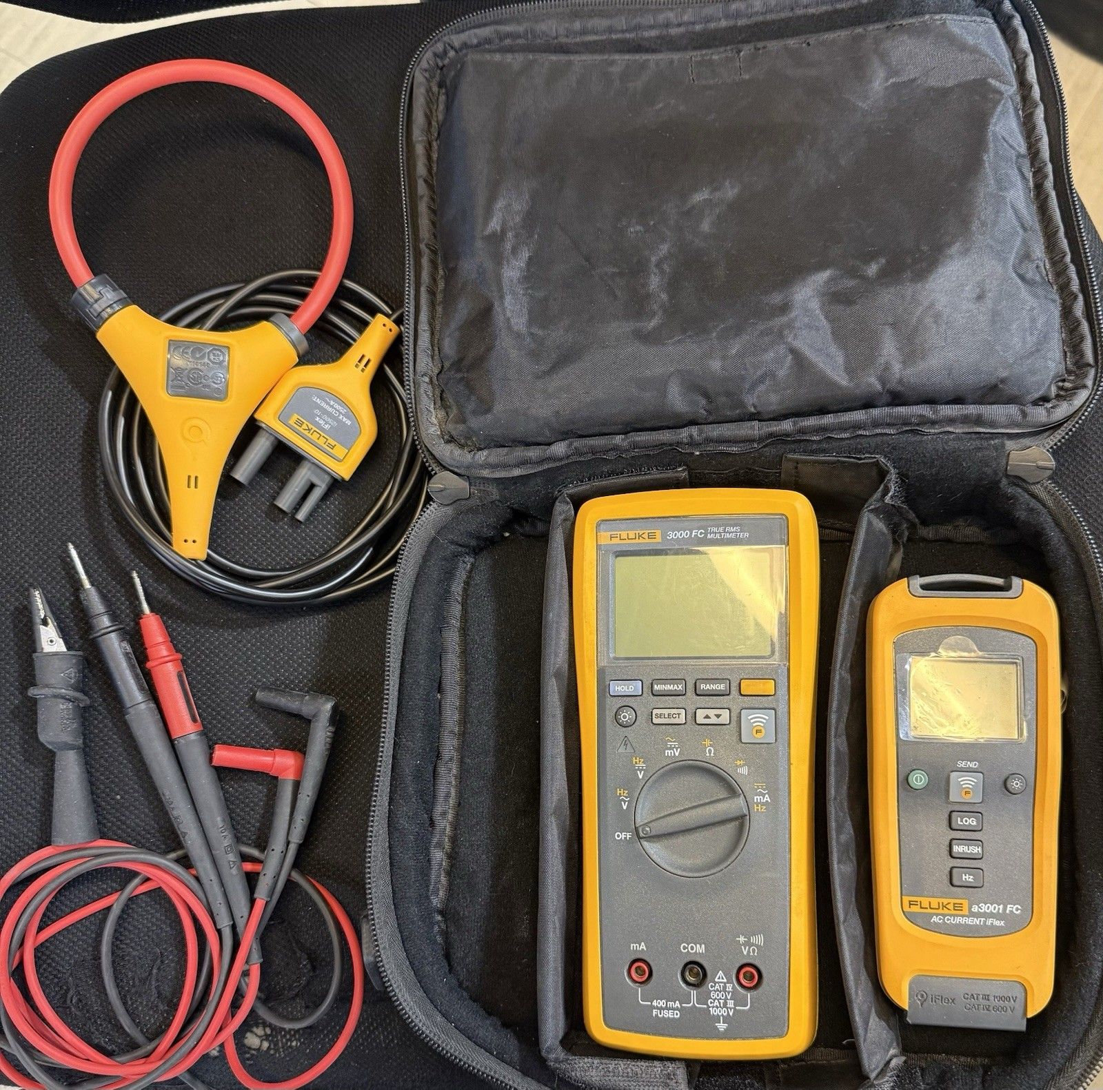 Fluke 3000 FC A 3001 Multimeter HVAC Set