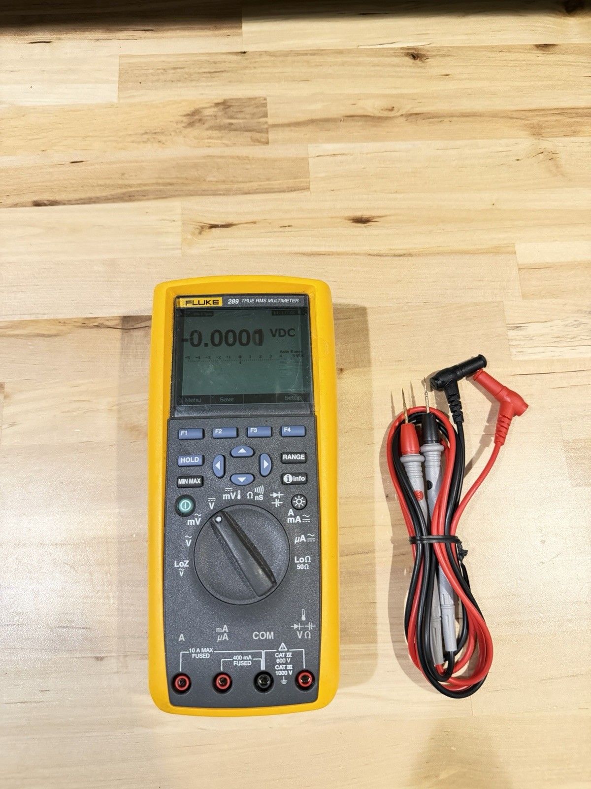 FLUKE 289 TRUE RMS LOGGING DIGITAL W LEADS CLIPS 3