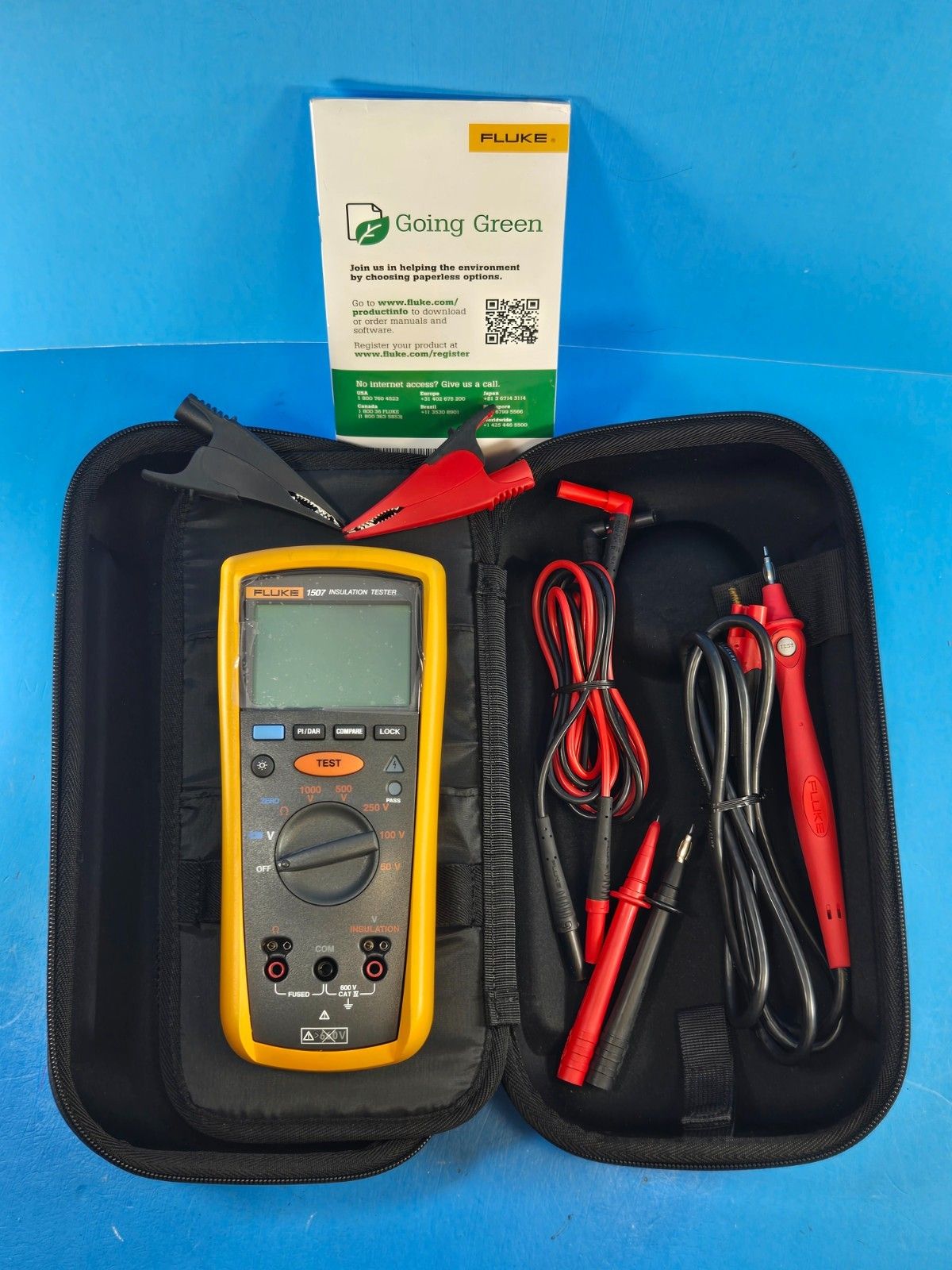Fluke 1507 Insulation er Meter Multimeter Megger MegOhmMeter Calibrated