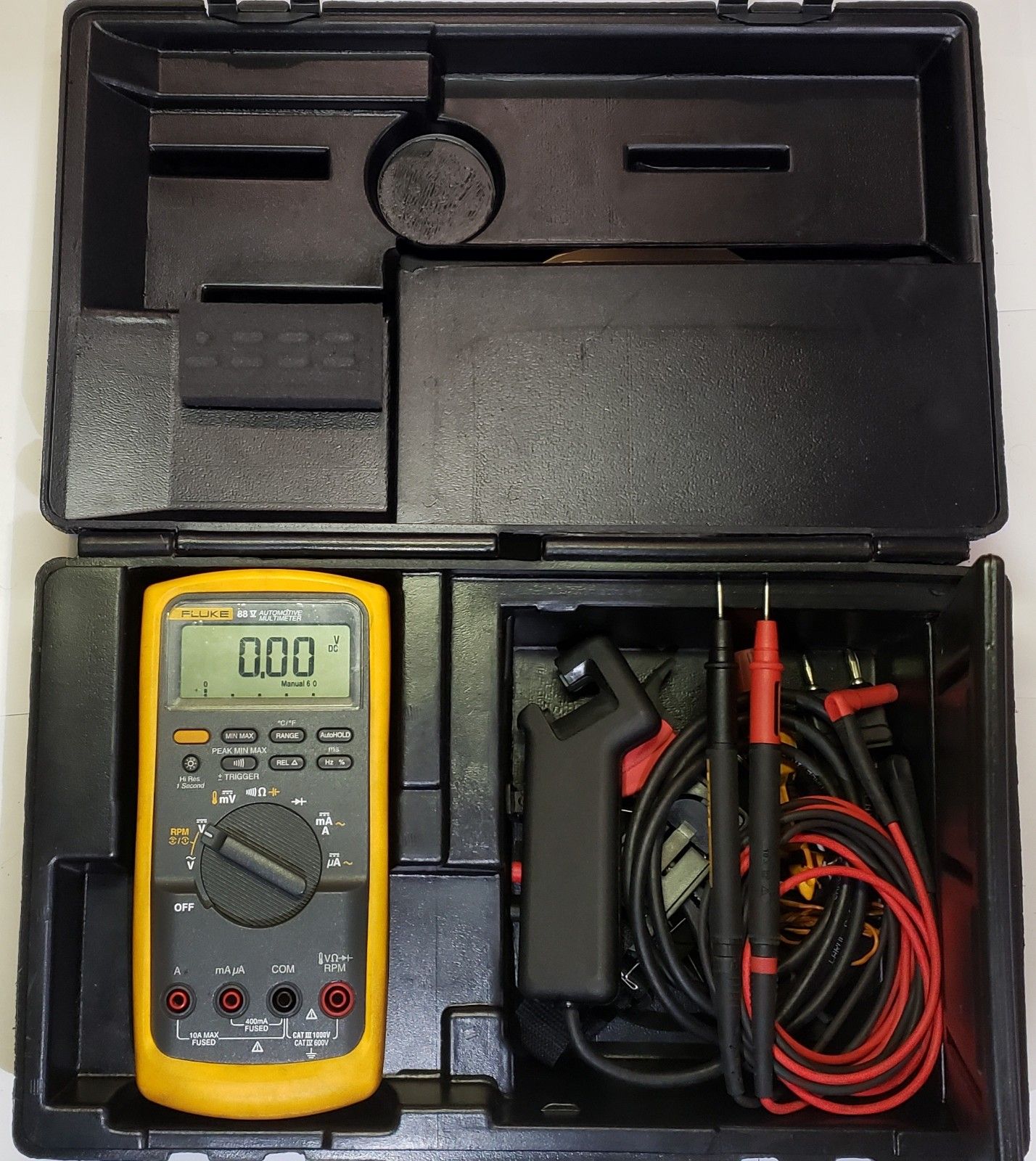 Fluke 88 V Automotive Multimeter Combo Kit Hard Case Accessories Mechanic Tool