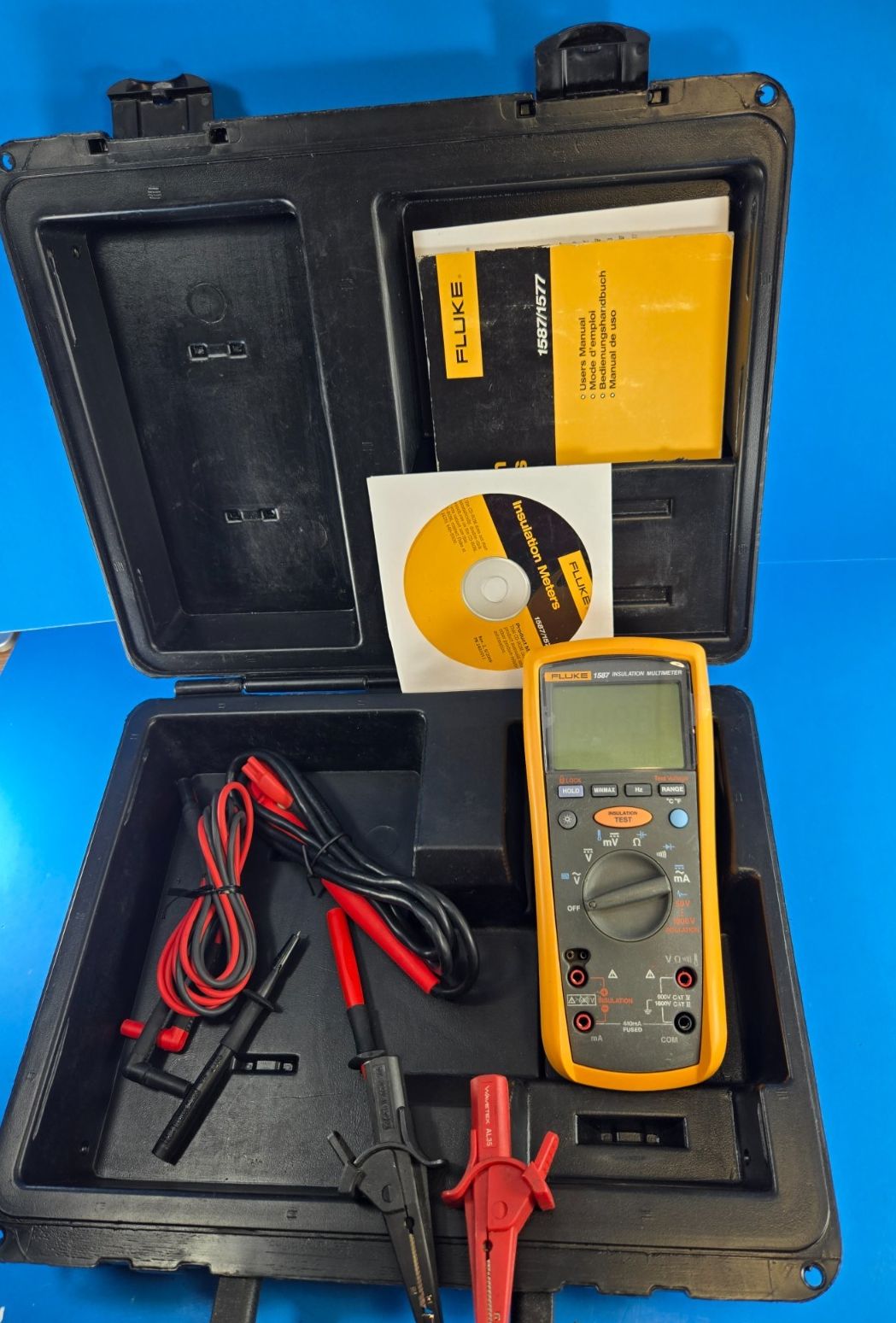 Fluke 1587 Insulation Resistance Meter Multimeter Megger MegOhmMeter 液晶温度計 温度校正器