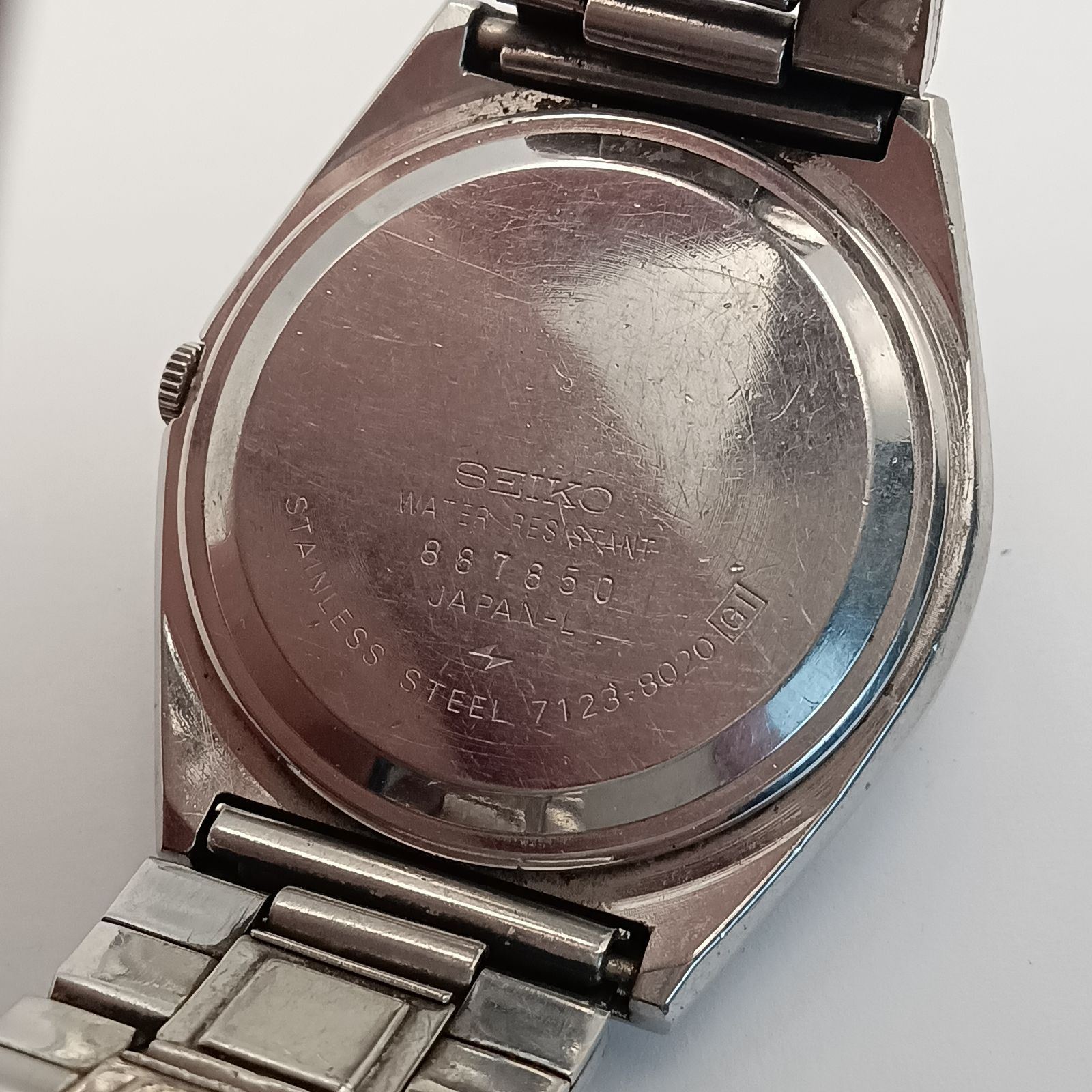 稼働 良品】0116-4 SEIKO TYPEⅡ セイコー タイプ2 メンズ腕時計 7123 