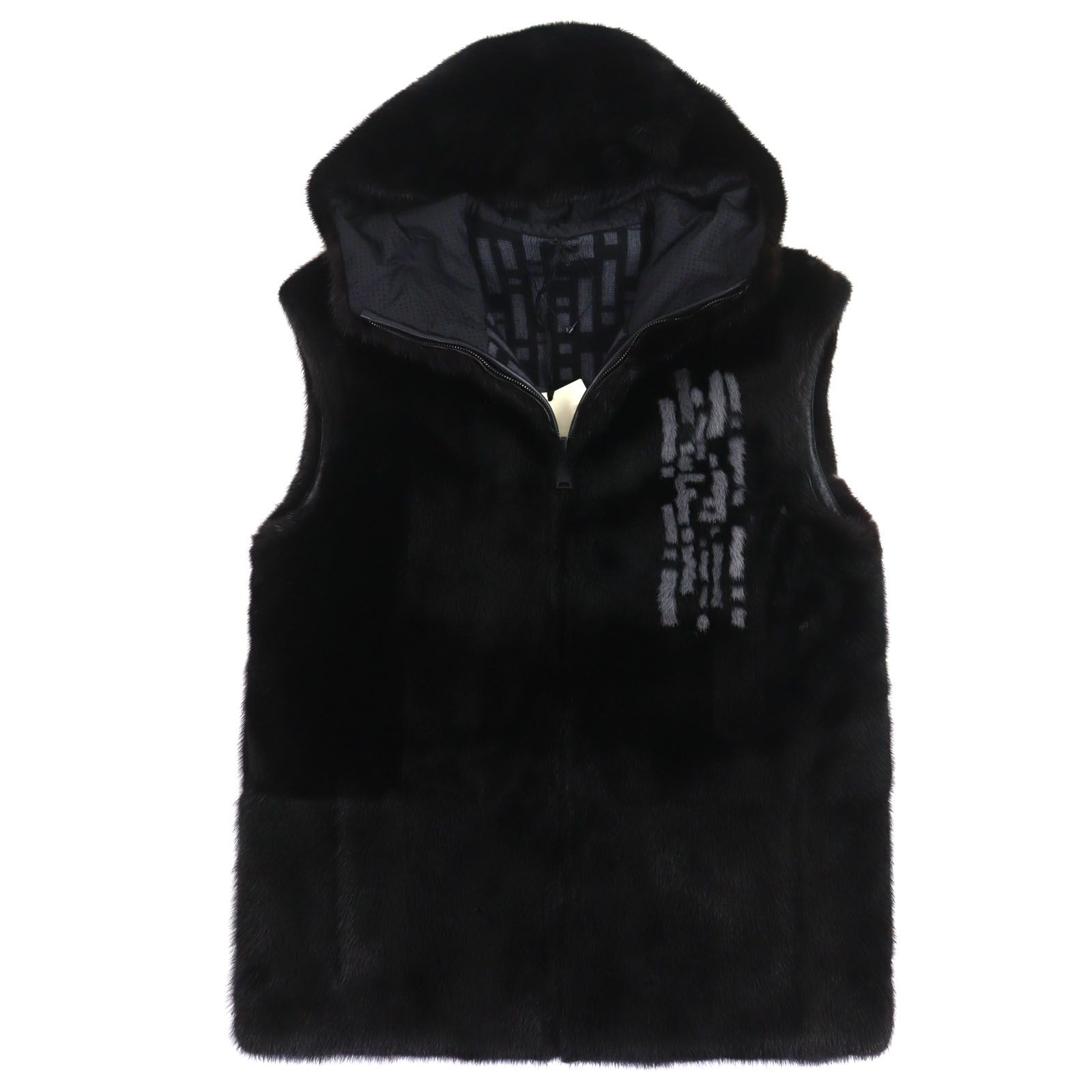 未使用品▽FENDI フェンディ 2021年製 FMH025 ミンクファー MINK 羊革