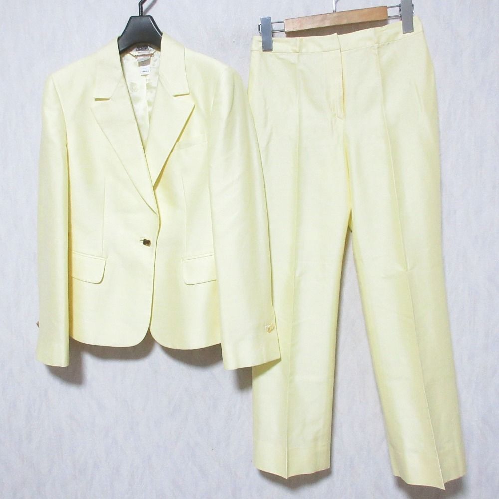 GIANNI VERSACE シングルセットアップスーツ アイボリー/VW288 美品 GIANNI VERSACE ジャンニヴェルサーチ スクエアボタン シングル