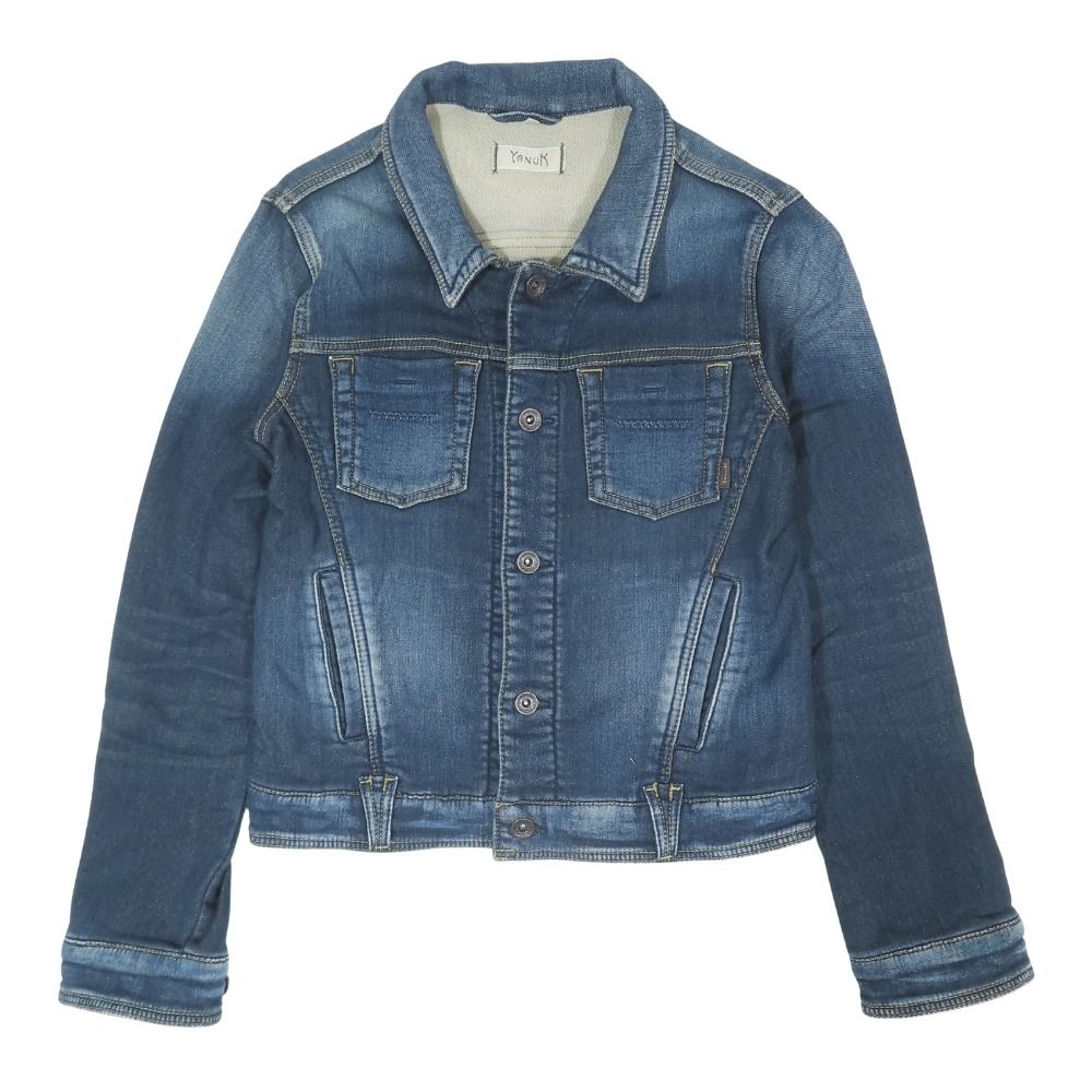 YANUK ジージャン 美品 YANUK ヤヌーク ウォッシュ加工 デニム ジャケット Gジャン