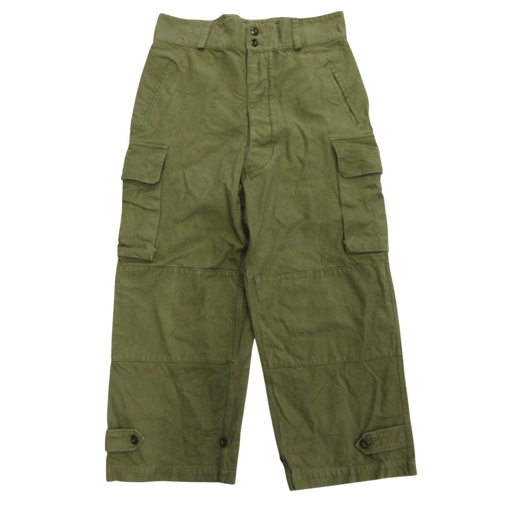 フランス軍　ヴィンテージ　M47 パンツ　前期　　平織り　ユーロ 良品 M-47 フランス軍 カーゴ パンツ 前期 ユーロ ミリタリー ワイド
