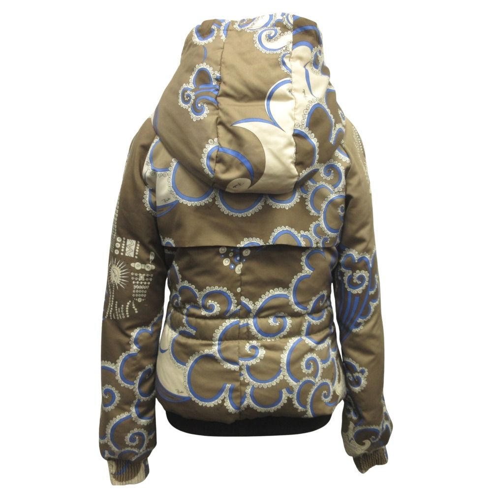 良品 EMILIO PUCCIエミリオ プッチ ダウン ジャケット ブルゾン 総柄