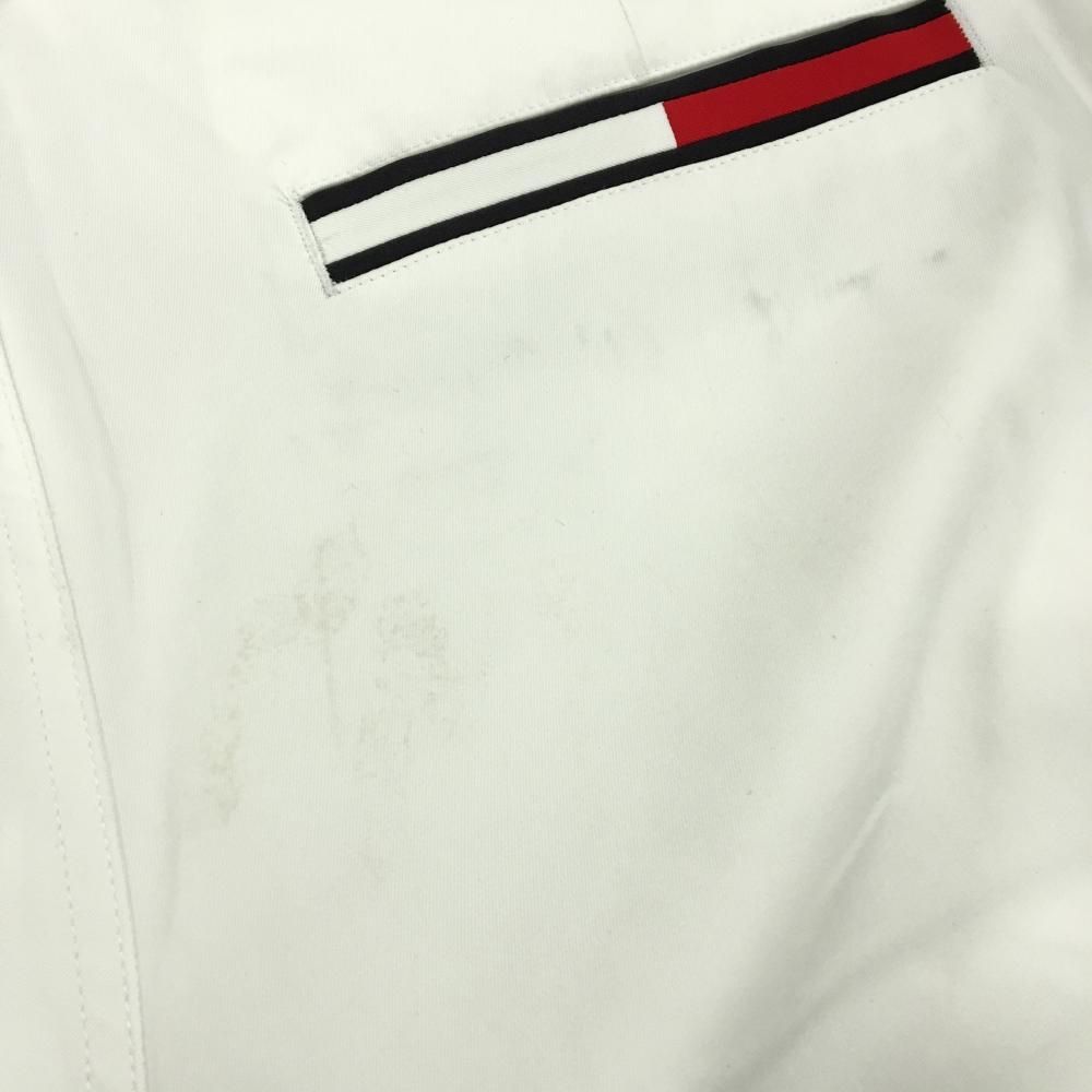 トミーヒルフィガーゴルフ パンツ 白 ロゴネイビー メンズ LL ゴルフ