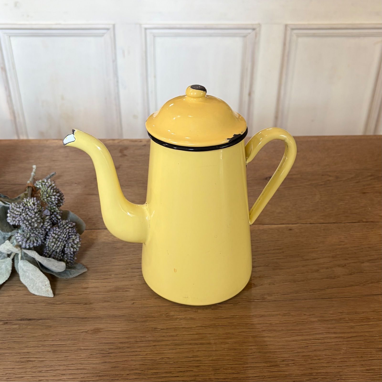 フランスアンティーク ホーロー カフェティエール コーヒーポット フランスアンティーク ホーロー カフェティエール コーヒーポット