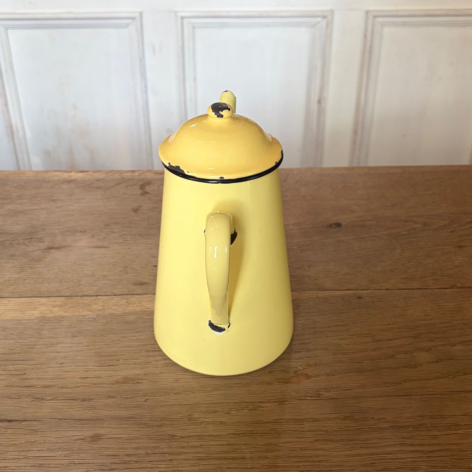 フランスアンティーク ホーロー カフェティエール コーヒーポット