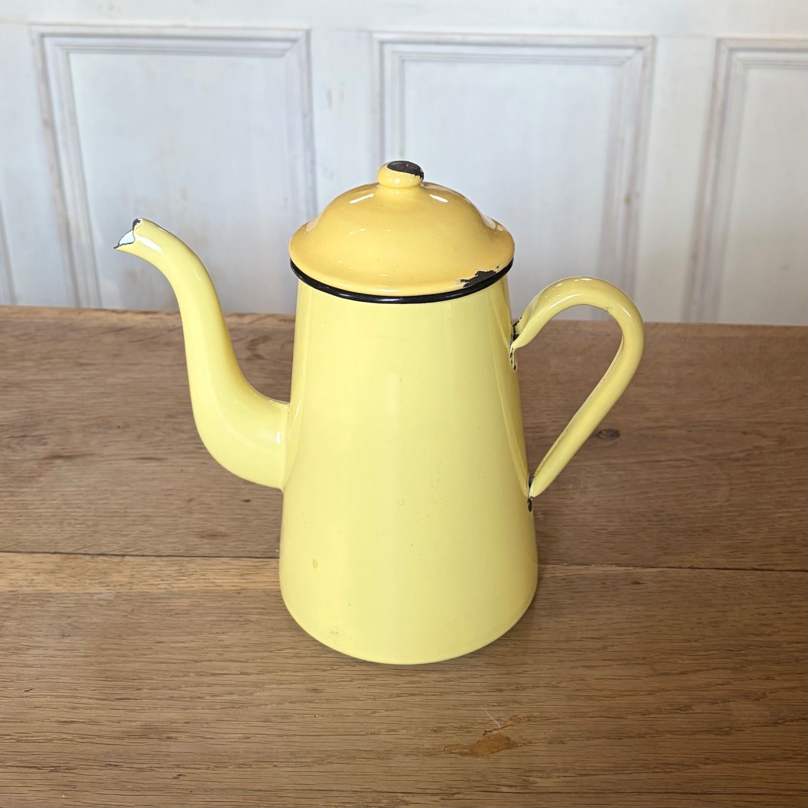 フランスアンティーク ホーロー カフェティエール コーヒーポット