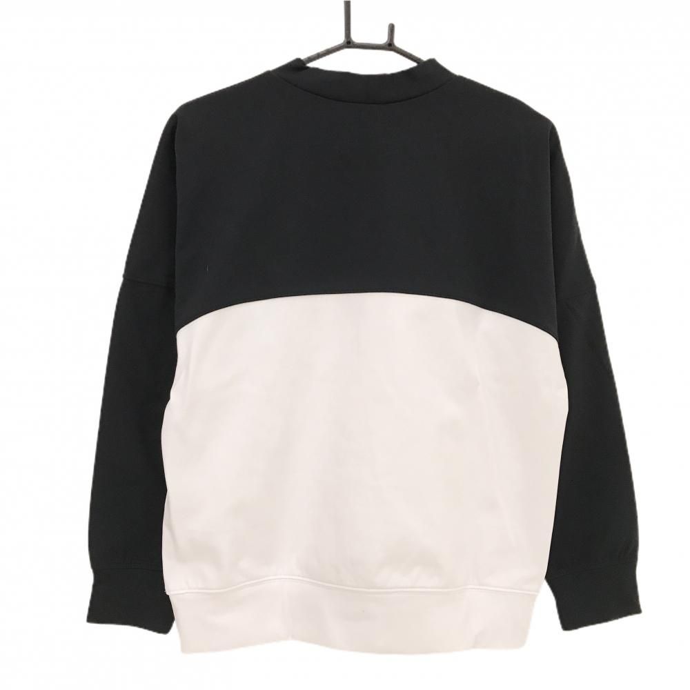 超美品】ニューバランスゴルフ トレーナー 黒×白 ビッグロゴ 裏起毛