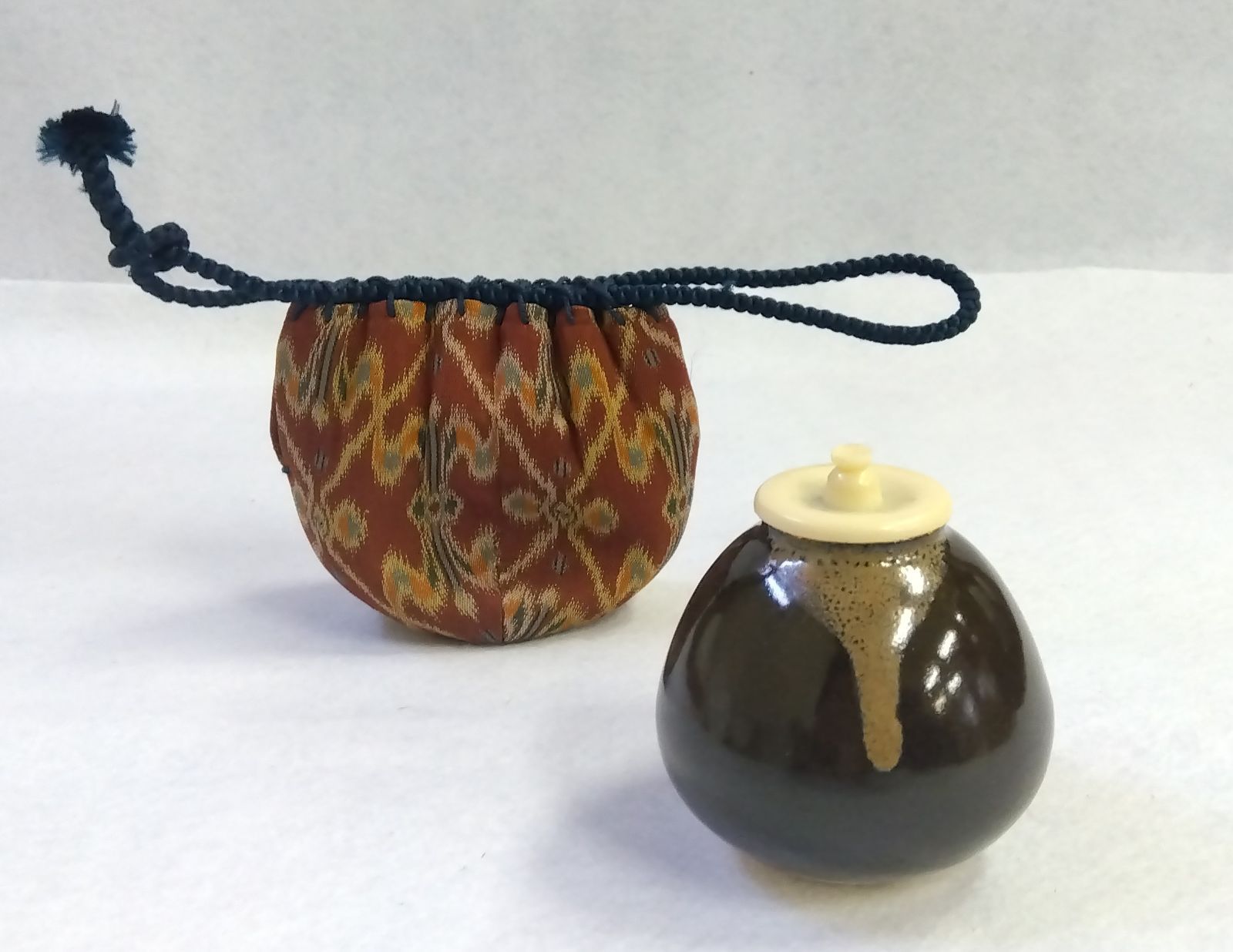 茶入 茄子 唐物 仕服 太子間道 名物裂 西陣織 新品 茶道具 - メルカリ