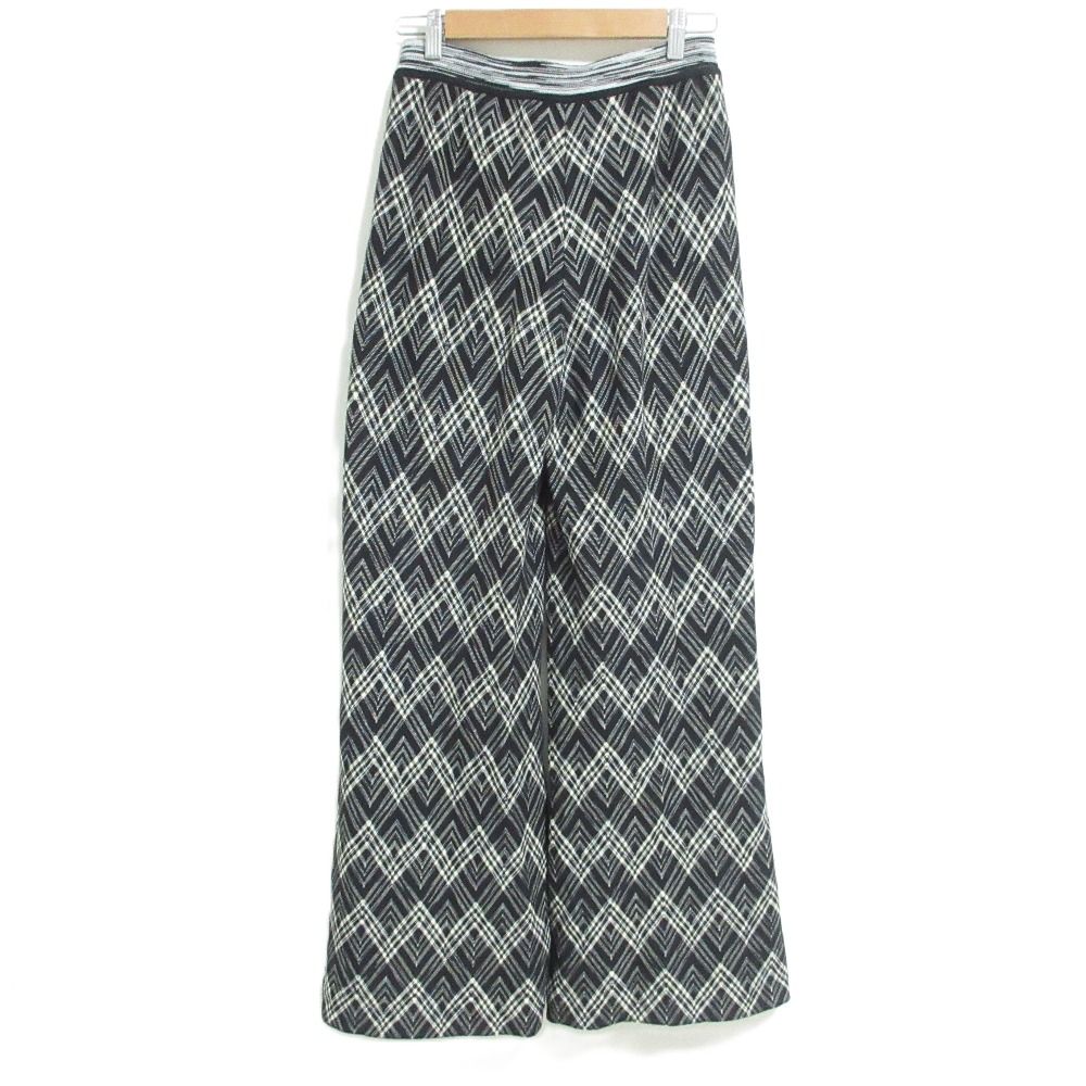 美品 MISSONI ミッソーニ シェブロン柄 ワイドイージーパンツ 42サイズ  