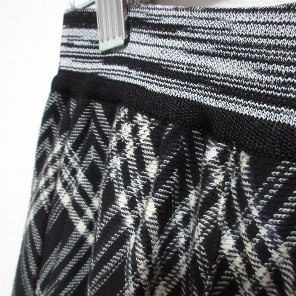 美品 MISSONI ミッソーニ シェブロン柄 ワイドイージーパンツ 42サイズ  