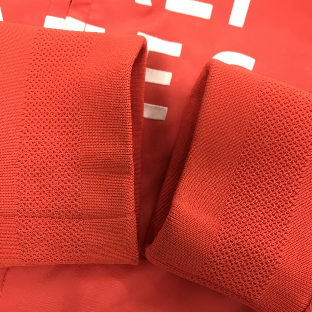 美品】パーリーゲイツ ジャケットブルゾン レッド 地模様 蓄熱裏地