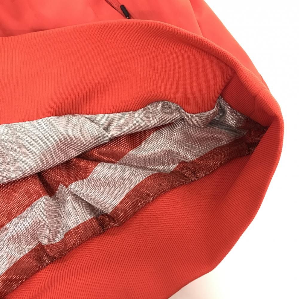 美品】パーリーゲイツ ジャケットブルゾン レッド 地模様 蓄熱裏地